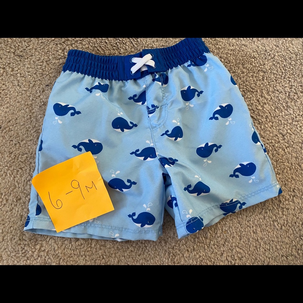Baby Boy Whale Swim Trunks